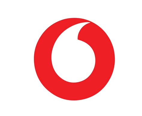Vodafone Marca Logo Teléfono Símbolo Rojo Diseño Inglaterra Móvil