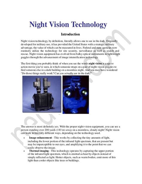 👍 Army Night Vision Goggles Powerpoint Army Developing New Enhanced