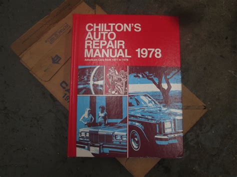 Nos Chiltons Auto Repair Manual For American Cars From 1971 1978