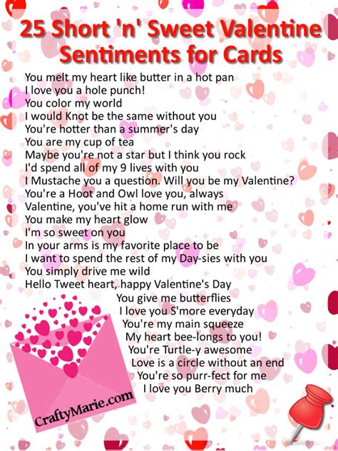 Romantic love quotes & images for valentine's day. 25 Cute Valentine Sentiments for Cards