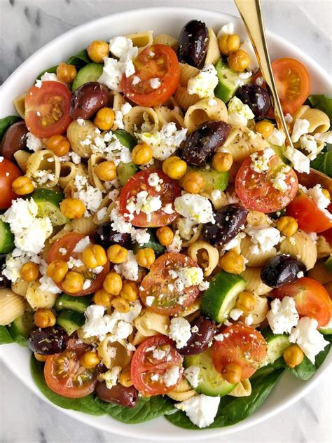 Surprise spread with tortilla chips or rice crackers. Healthy and Hearty Greek Veggie Pasta Salad (gluten-free ...
