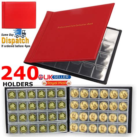 240 Album Coin Penny Money Storage Book Case Folder Holder Collection