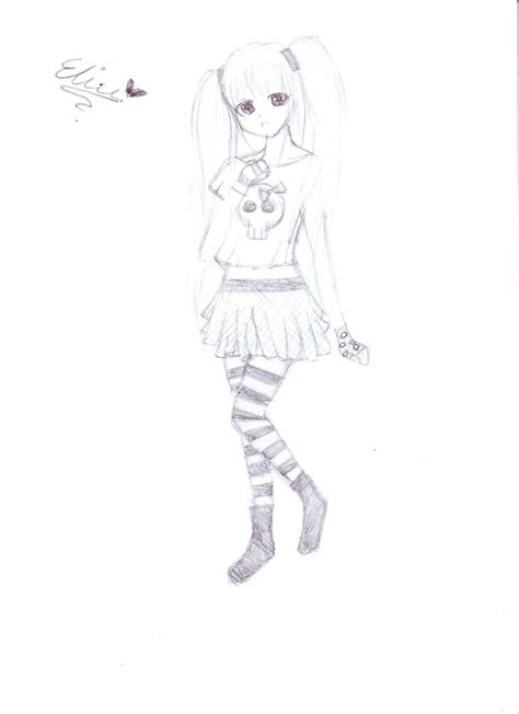 Anime Girl Emo By Elinooo On Deviantart