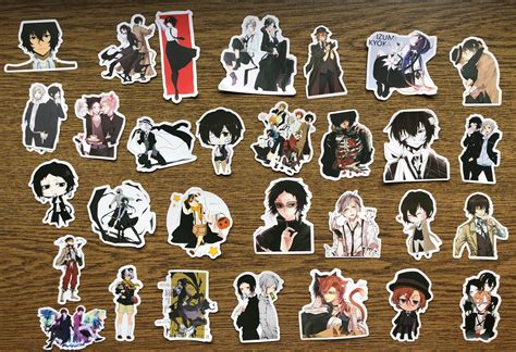 Bungou Stray Dogs Stickers Anime Stickers Manga Stickers Etsy Uk