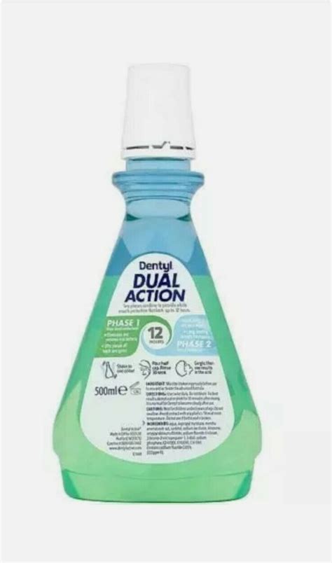 dentyl active dual action smooth mint mouthwash 500 ml for sale online ebay