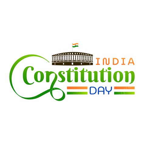 India Constitution Day Calligraphy And Indian Flag Constitution Day