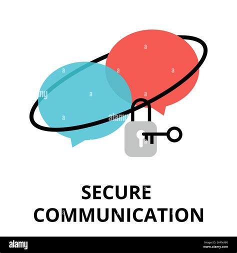 Modern Flat Design Vector Illustration Secure Communication Icon For