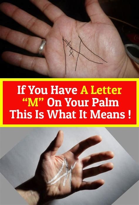 if you have a letter m on your palm this is what it means in 2020 lettering health and