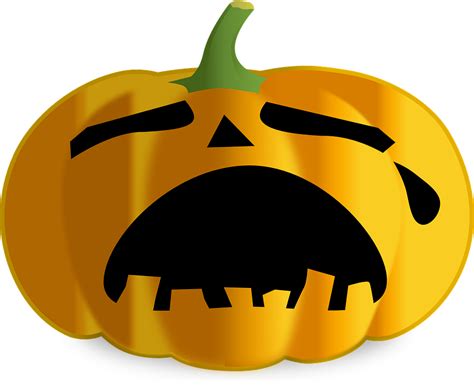 Download Pumpkin Jack O Lantern Sad Royalty Free Vector Graphic