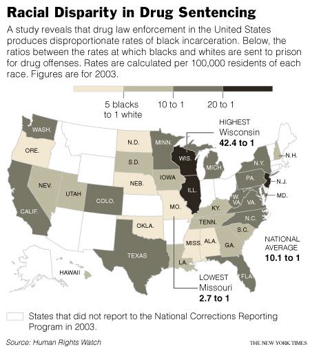 The New York Times Us Image Racial Disparity In Drug Sentencing