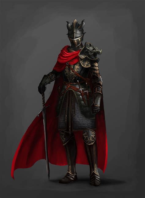 Pin By Marion Te On Dnd Male Art Black Armor Knight Character