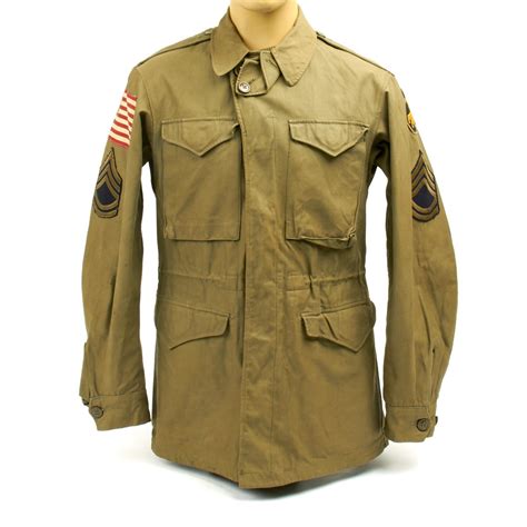 Original Us Wwii 17th Airborne Division M 1943 M43 Field Jacket