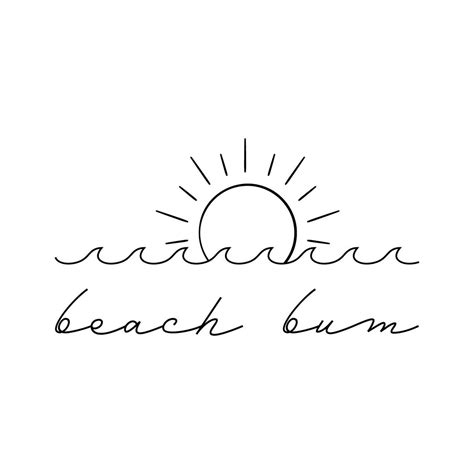 Beach Bum Svg File Vector Art Summer Svg Cricut Svg Etsy