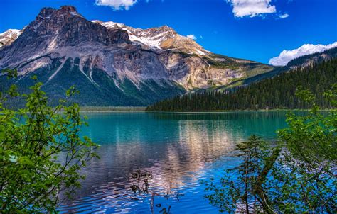 Обои горы озеро Канада Canada British Columbia Британская Колумбия
