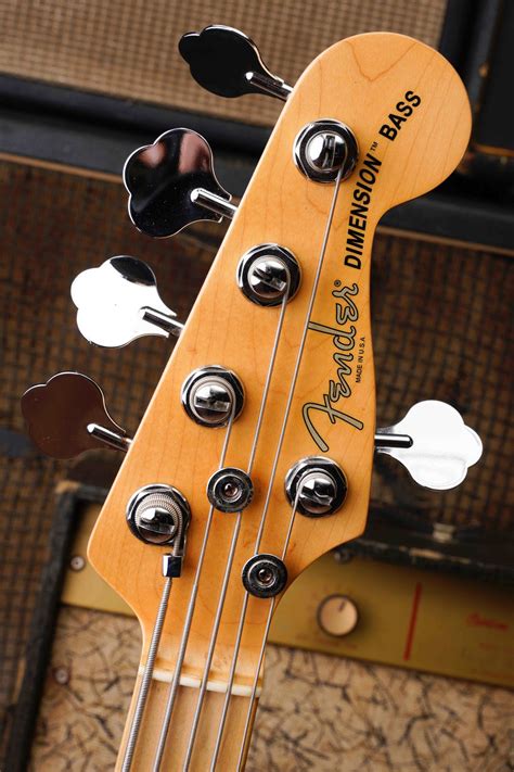 2014 Fender American Deluxe Dimension Bass V 5 String Black Guitars
