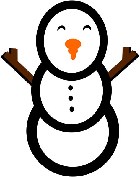 Free Clip Art Snowman By Peterbrough