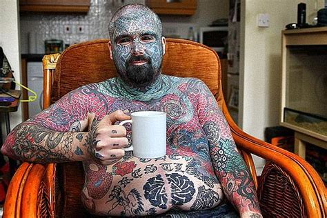 Britains Most Tattooed Man Could Lose An Arm Daily Mail Online