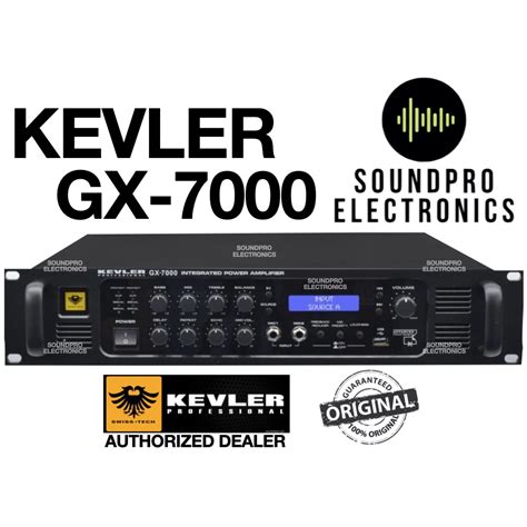 Original Kevler Gx 7000 1500w X 2 High Power Integrated Amplifier Bluetoothusb Ready Shopee