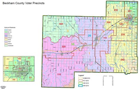 Oklahoma County Voting Precincts Map