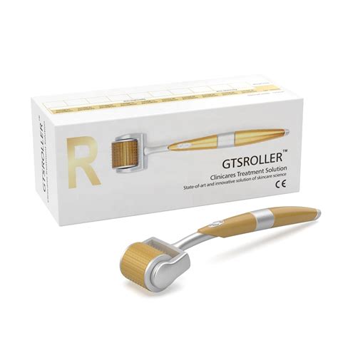 Gts Derma Roller 05mm 192 Needles Titanium Gold Plated Same As Zgts