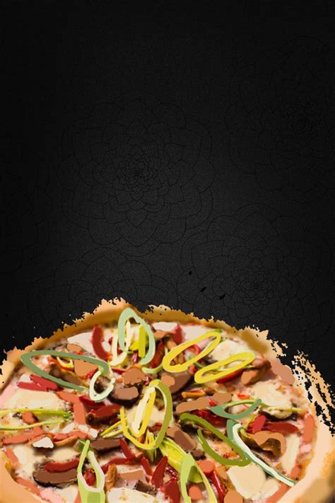 Atmospheric Pizza Poster Food Background Material Atmosphere Pizza