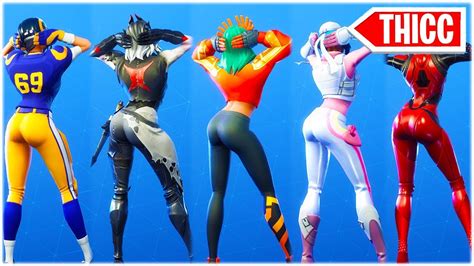 Who Got The Biggest 🍑 In Fortnite Showcased With Thicc True Heart Dance 😍 ️ Youtube