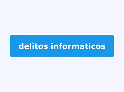 Delitos Informaticos Mind Map