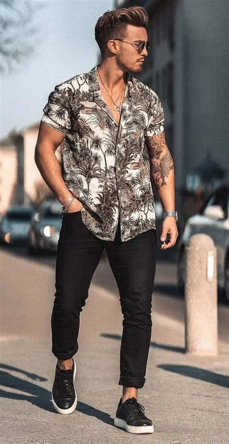 10 Floral Shirts To Up Your Next Summer Style Look Mens Casual Outfits