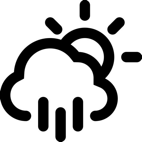 Cloudy Rain Day Weather Symbol Svg Png Icon Free Download 6854