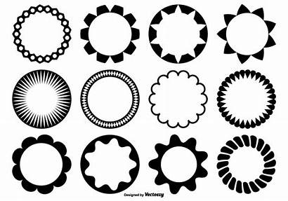 Circle Shapes Vector Circular Shape Designs Clipart