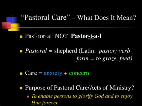 Ppt Introduction To Pastoral Care Ministry Powerpoint Presentation
