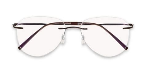 Nerdlane Clear Rimless Aviator Eyeglasses E15b9791 ₹1498