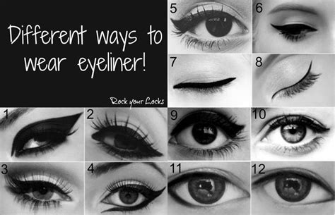 Different Ways To Wear Eyeliner Eyeliner Rock Your Locks How To