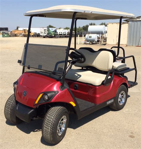 2020 Yamaha Electric Golf Cart 4 Seater Red Johnson Manufacturing