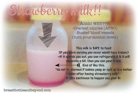 Blood In The Breastmilk Strawberry Milk Breastfeeding Pumping