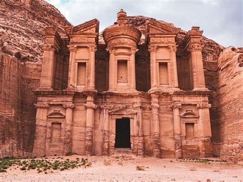 Petra Jordán El Monasterio De Deir Foto Gratis En Pixabay