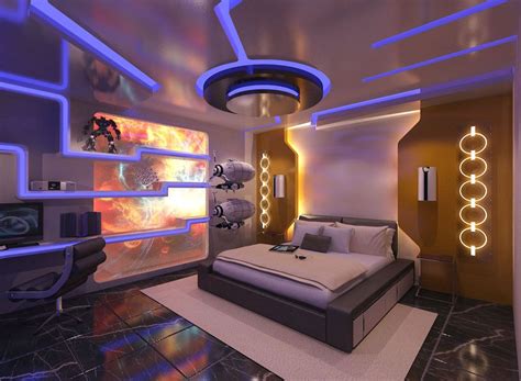 futuristic bedroom by dannvanders on deviantart Дизайн интерьера спальни Дизайн