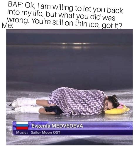 sleeping on thin ice bae 2018 winter olympics know your meme