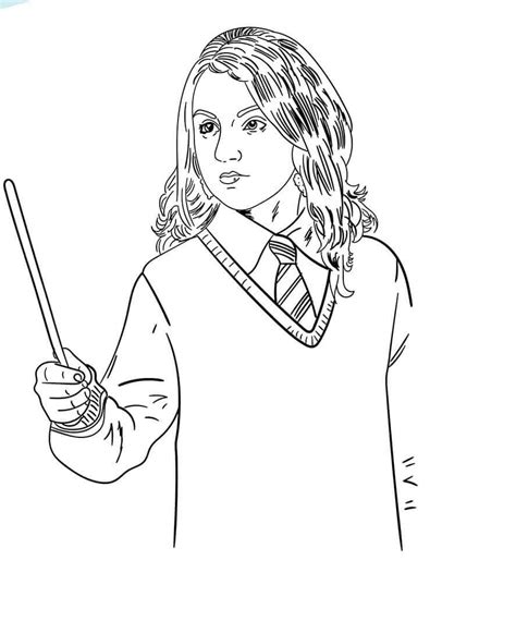 Magic of harry potter and friends. Luna Lovegood Coloring Pages