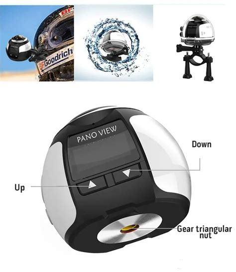action camera wifi mini 2448 2448 ultra hd mini panoramacamera 360degree sport driving vrcamera for