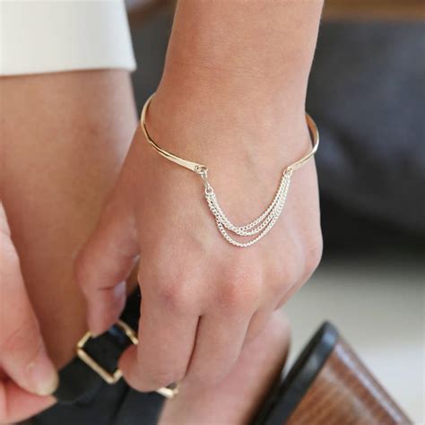 Chained Bangle By Sarah Hickey