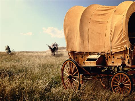 Covered Wagon On Prairie Digital Image Etsy