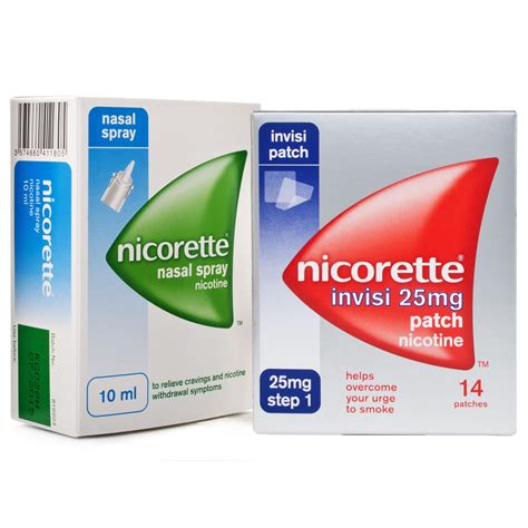 nicorette invisi 25mg patch nicorette nasal spray chemist direct