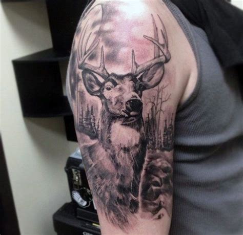 top 87 deer tattoo ideas [2021 inspiration guide] deer tattoo hunting tattoos stag tattoo design