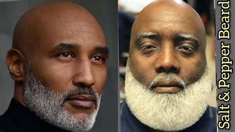 Hottest Salt Pepper Masculine Beard For Black Bald Men Youtube