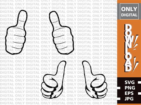 Thumbs Up Svg Thumbs Up Cricut File Printable Thumbs Up Etsy