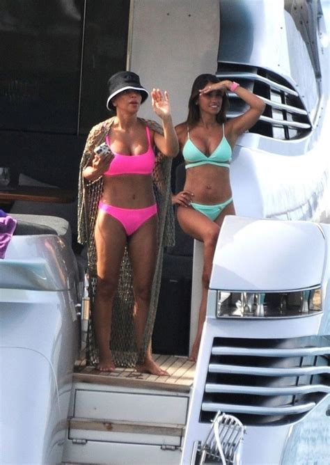 Antonela Roccuzzo And Daniella Semaan In Bikinis At A Yacht In Ibiza