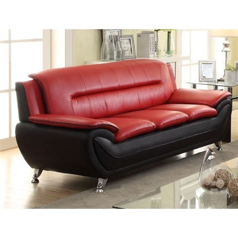Kingway Furniture Montac Faux Leather Living Room Sofa