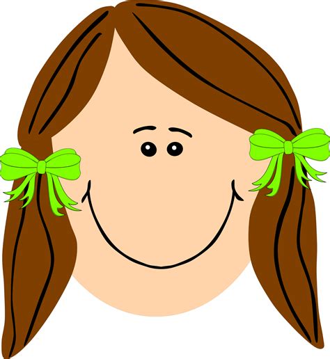 Clipart Girl With Brown Long Hair