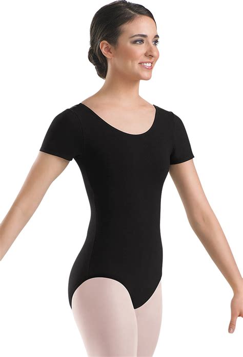 Adult Cotton Short Sleeve Leotard By Balera Ballet For Women